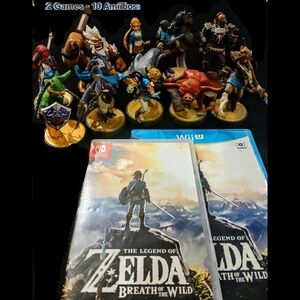 Nintendo Legend Of Zelda Breath Of The Wild For WiiU & Switch - 10 LoZ Amiibos